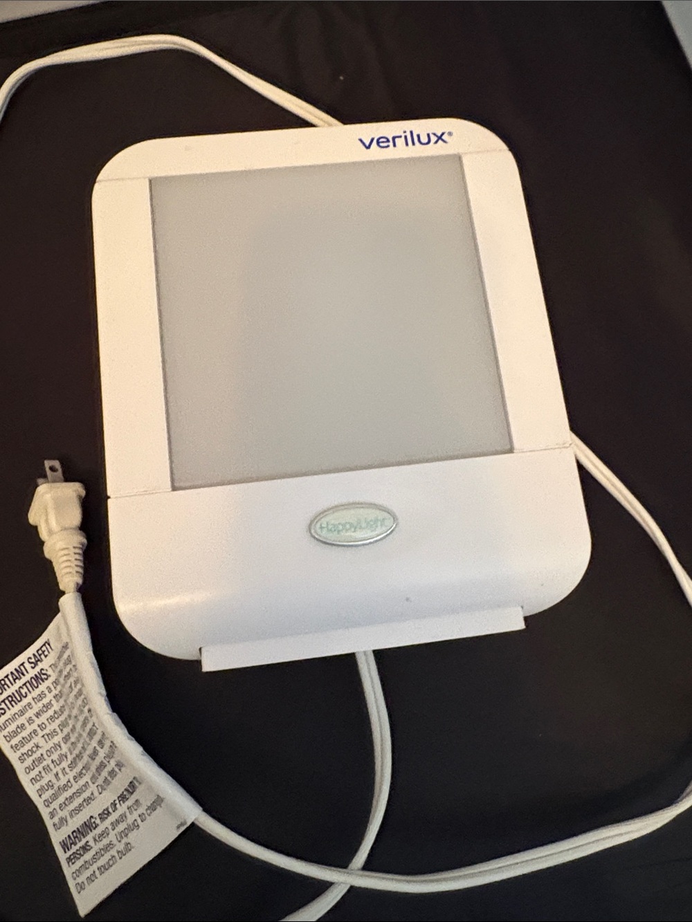 Verilux White HappyLight Bright Energy Therapy Lamp